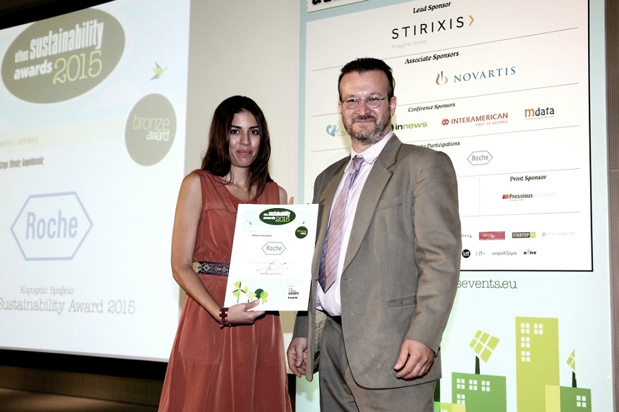 Βράβευση της Roche Hellas στα Ethos Sustainability Award 2015