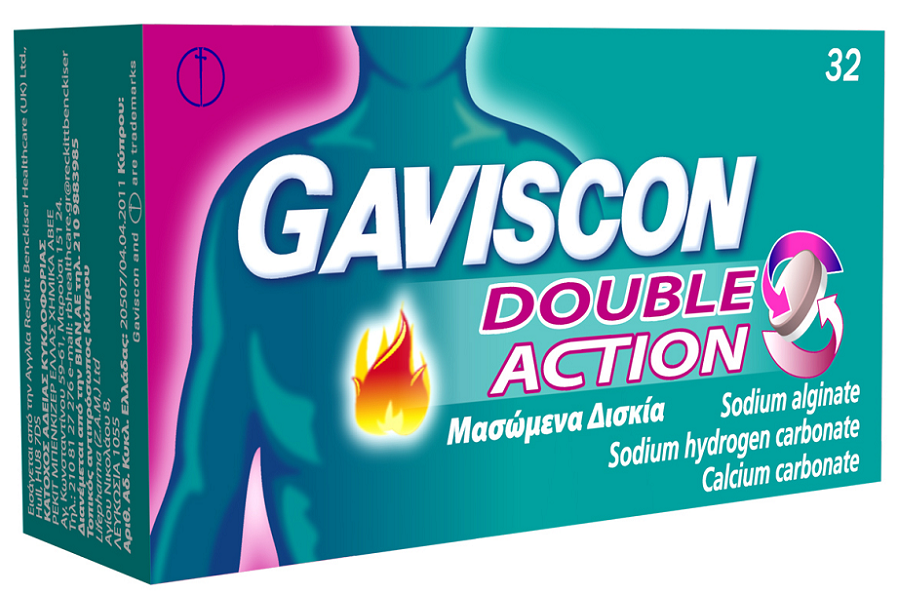 Νέο Gaviscon Double Action: Διπλή ανακούφιση από καούρα και δυσπεψία
