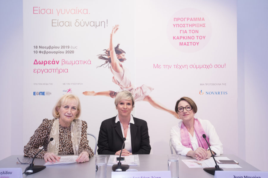 Δωρεάν βιωματικά εργαστήρια σε γυναίκες που έχουν βιώσει τον καρκίνο μαστού