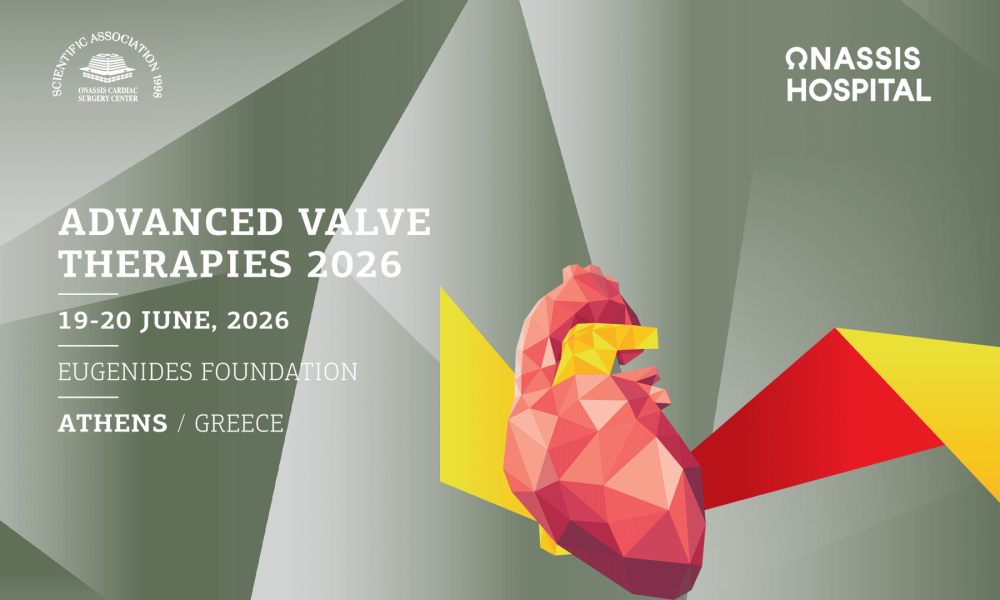 εικαστικό συνεδρίου Advanced Valve Therapies 2026