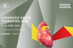 εικαστικό συνεδρίου Advanced Valve Therapies 2026